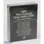 2005 British & I Lions Boxed Set of Rugby Programmes: Mint in shrink wrapped customised slipcase,