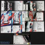 Tickets: 2007 (the new Wembley), 2008 (full ticket), 2009, 2010, 2011, 2012, 2013; good. (7)