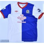 Blackburn Rovers 2011/12 Dann No 16 match issue home football shirt Premier League badges to