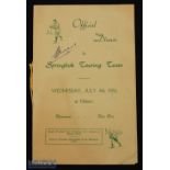1956 S Africa in New Zealand Rugby Menu: Substantial menu with ribbon for the combined XV's game
