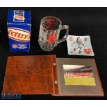 R League Glassware & Cup Final Photo Album (4): Glass Tankard inscribed in red for St Helen's v