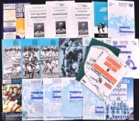1969-1996 Barbarians v Clubs Rugby Programmes (21): at Cardiff 79, 80, 81, 83, 85, 90, 96; at
