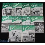 1956-57 Collection of Sport Express Magazines to include 1957 FA Cup final Way to the final