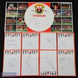 1984/85 Liverpool Champions of Europe (Crown Paints sponsor) fold out card with autographs Billy