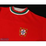 AMENDED DESCRIPTION 1974 Portugal international match shirt v England 20 November 1974 at Wembley
