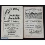 1949/50 Grimsby Town v Swansea Town, Div. 2 programme + return match at Swansea 6 May 1950 (final