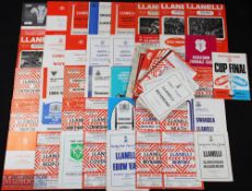 1970s Llanelli Rugby Programmes (73): Marvellous collection of Llanelli homes and aways 1970-1980(1)