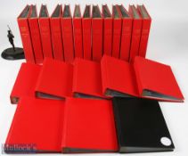 1977-94 Welsh Rugby Programme Hard Binders (21): Rarely offered, an almost complete set of