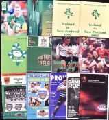 1981-2013 Ireland on Tour Rugby Programmes etc (12): Scarce official IRFU Media Guides for tours