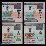 Tickets: 1984, 1985, 1986, 1987 FAC final match tickets; fair. (4)