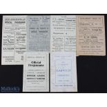 1940s Harwich & Parkeston home programmes 1946/47 Metropolitan Police (Harwich Charity Cup final),