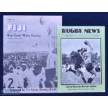 Rugby Programmes from Australia (2): Less often seen issues for NSW Country v Fiji 1976 & the