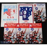 Scarce USA Rugby Programme Selection (6): Large format issues for the US Eagles and the ERU v