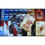 2010-2011 Great Wales Rugby Programme Collection (20): 3 of 4 Autumn tests 2010 (Australia missing),