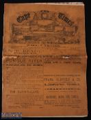 Hugely Rare 1891 Cape Times with British Lions Rugby Reports: Astonishing survivor, full 32pp plus