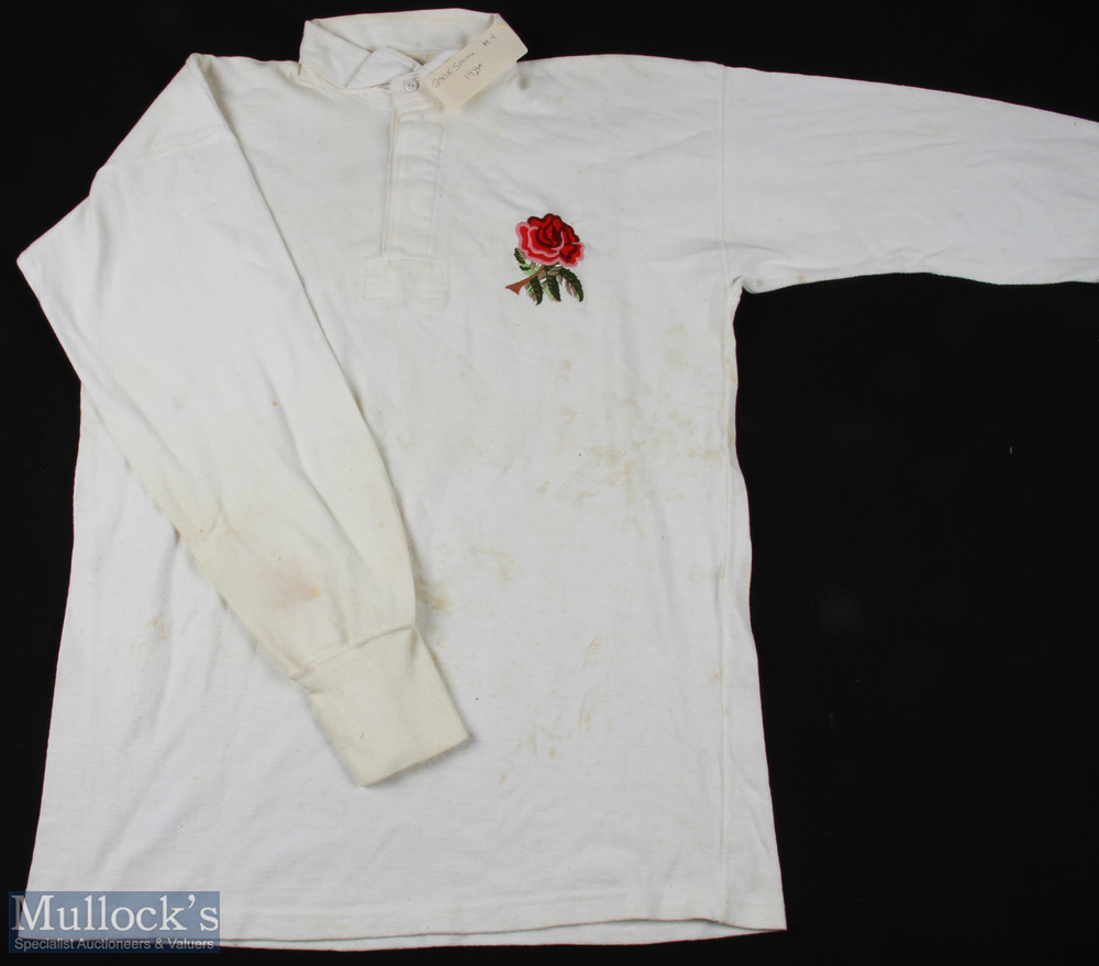 1981 Match worn England Rugby Jersey: Understood by the major collector vendor to be from 1981, - Image 2 of 5