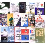 International Rugby Programme 'Specials' Bundle (17): To inc France v SA 1996 Paris & 1997 Bordeaux;