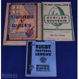 1946 Rugby League Special Programmes & Booklets (3): England v Wales at Swinton, tape to centre,
