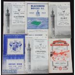 1956/57 Grimsby Town v Blackburn Rovers (home & away), v Bury (home & away (poor)), v Liverpool (