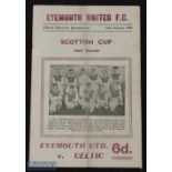 1952/53 Scottish Cup 1st round Eyemouth v Celtic at Playing Fields Park, Eyemouth 24 January 1953;