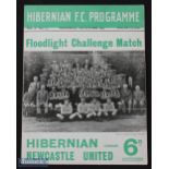 1954/55 Hibernian v Newcastle Utd floodlight challenge 27 October 1954; slight crease. (1)