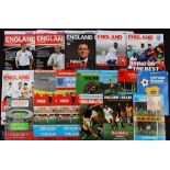 Collection of England international home programmes 1966 West Germany, 1968 Bulgaria, 1969 Wales,