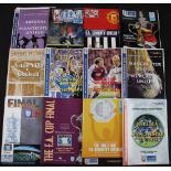 Selection of FAC finals/semi-final match programmes to include 1997 Chelsea v Middlesbrough (+ FA