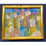 1979 Hopkinson John Original Art Watford, At Last they're got something to shout about, signed and