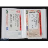 Tickets: Liverpool match tickets inserted in "easy access" small book to include 2009 Debreceni (