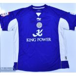 Leicester City 2010/11 Bruma No 12 match worn home football shirt Football League badges to sleeves,