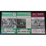 1957/58 Hibernian v British Army ( 10th February 1958-postponed) 1958/59 Hibernian v British Army (