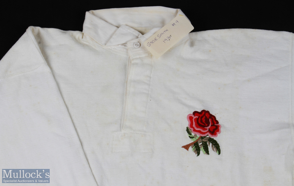 1981 Match worn England Rugby Jersey: Understood by the major collector vendor to be from 1981, - Image 3 of 5