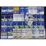 Selection of Everton home match programmes 1946/47 Derby County, Bolton Wanderers, 1947/48 Sheffield