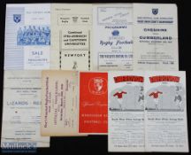 1940s/50s Club & County Rugby Programmes (9): Slim evocative vintage issues from Guy's and Stroud,