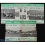Selection of Hibernian programmes 1951/52 Bolton Wanderers (friendly), 1955/56 Scotland U23's XI (