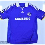 Chelsea 2008/09 Sidwell No 9 Champions League match issue home football shirt Champions League badge