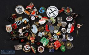 Welsh etc Rugby Badges (71): To inc a splendid & wide-ranging selection of pin badges of various