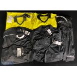 A selection of Football Referee Tops, Vests, Shorts, some are unused with original tags all are