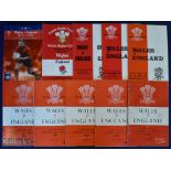 1955-2003 Wales v England Rugby Programme Selection (10): The Cardiff issues from 1955, 57, 59,