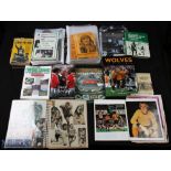 Collection of Wolverhampton Wanderers memorabilia to include home match programmes 1969-1977 (86) to