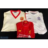 3x Replica Football Shirts to include a 1957 Wembley by Toffs size M -this has a stain to the