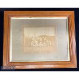 c1910 Early Stoke Potteries Work Football Team Group Photograph in original period frame, in need of