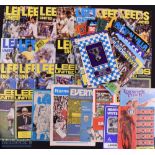 Collection of Leeds Utd programmes in the ownership of the Madeley family for which Paul played in