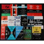 1953-1980 NZ in Wales Rugby Programmes etc (16): From 1953, Wales; 1963, Wales, Cardiff, Aberavon/