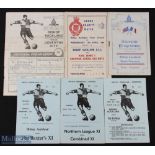 Selection of Bishop Auckland home programmes 1947/48 Stade Francais (friendly souvenir), 1948/49