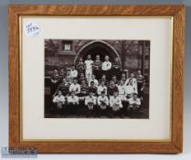 Victorian Rugby School Joint Rugby Team Photograph: Original image with newer frame, 17" x 13",