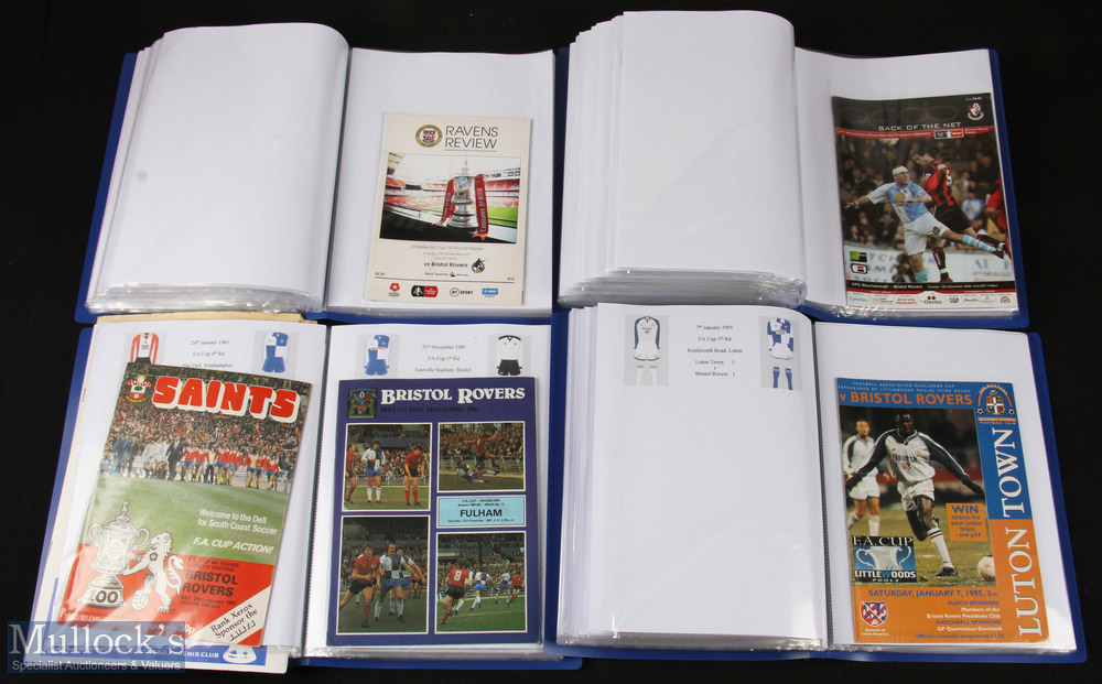 1968-2021 Bristol Rovers Football programmes 4, folders of cup matches, in good condition (box) - Image 4 of 4