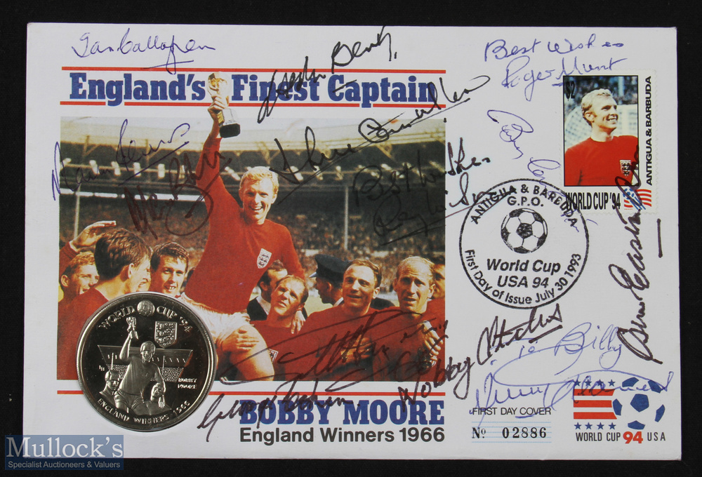 World Cup USA 1994 1st day cover dated 30 July 1993 Antigua & Barbuda GPO "England's Finest