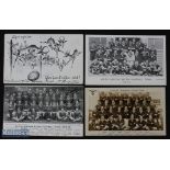 1906-32 SA Springboks in the UK Rugby Postcards (4): Scarce SA cartoon preview of the 1906 tour,