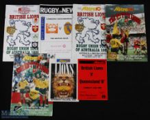 1989 British & I Lions to Australia Rugby Programmes (7): All 3 tests, plus the Anzac match and at